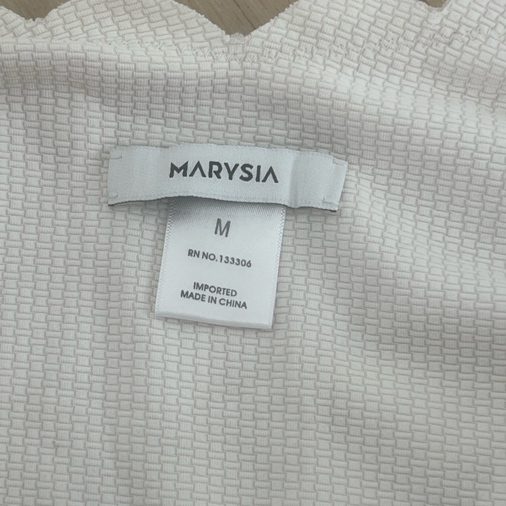 Marysia one piece Mott Maillot- white bathing suit. Pre-worn